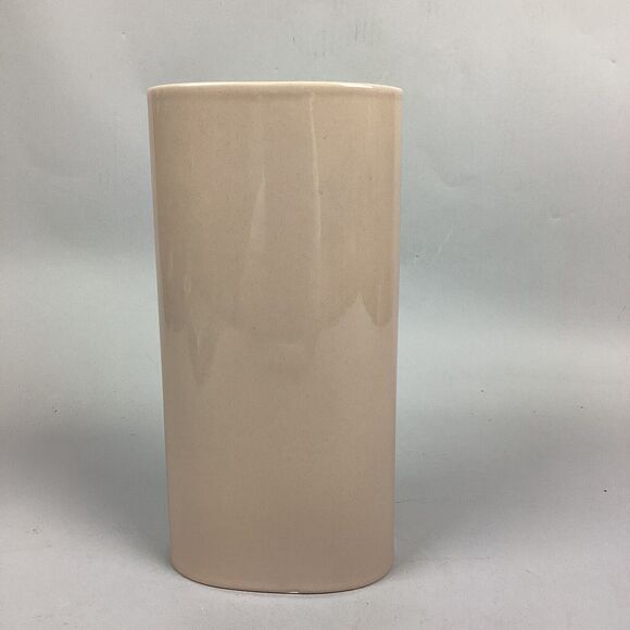 Large Oval Cream Colored Vase - 12”H - Picture 1 of 8